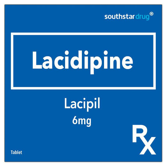 Rx: Lacipil 6mg Tablet - Southstar Drug