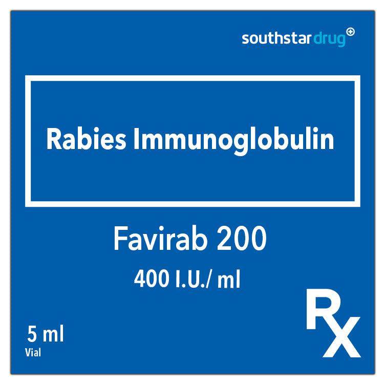 Rx: Favirab 200 400 I.U. /ml 5ml Vial - Southstar Drug