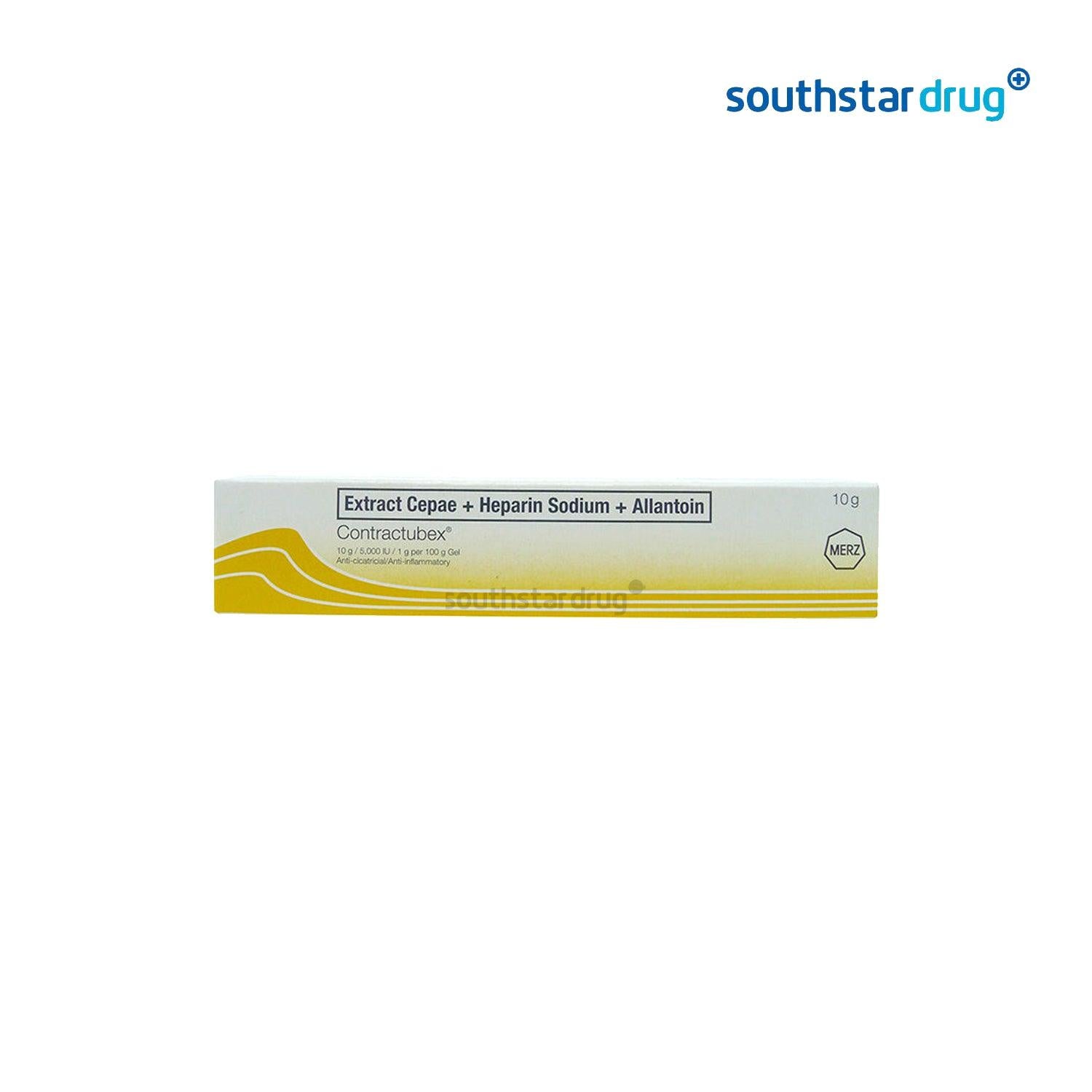 Contractubex 1G/10G/5000Iu/100G 10G Gel - Southstar Drug