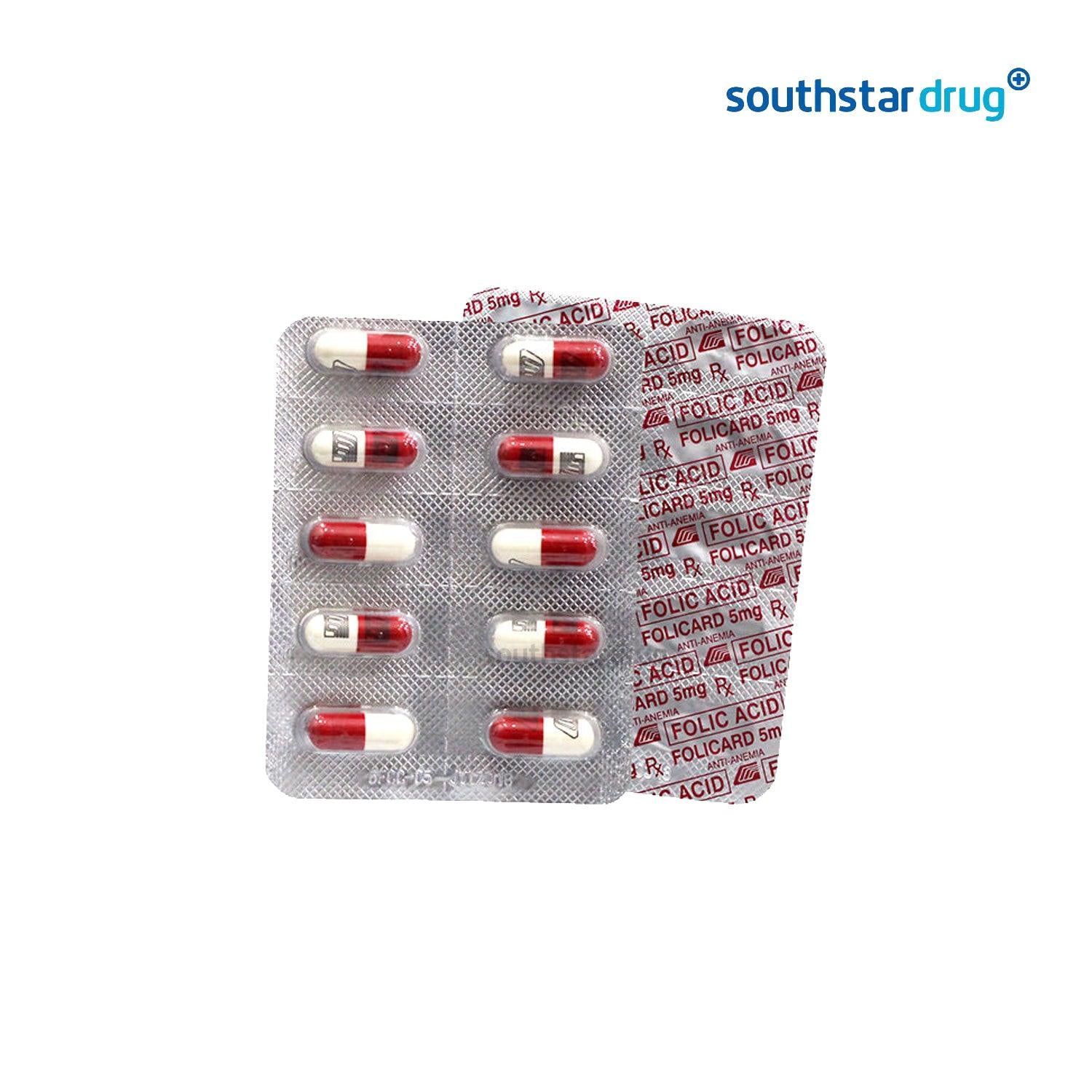 Folicard 5mg Capsule - 20s - Southstar Drug