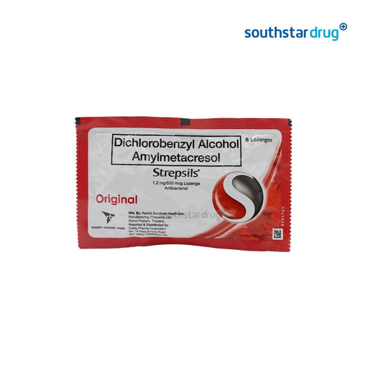 Strepsils Original 1.2mg / 600mcg Lozenge - 8s - Southstar Drug