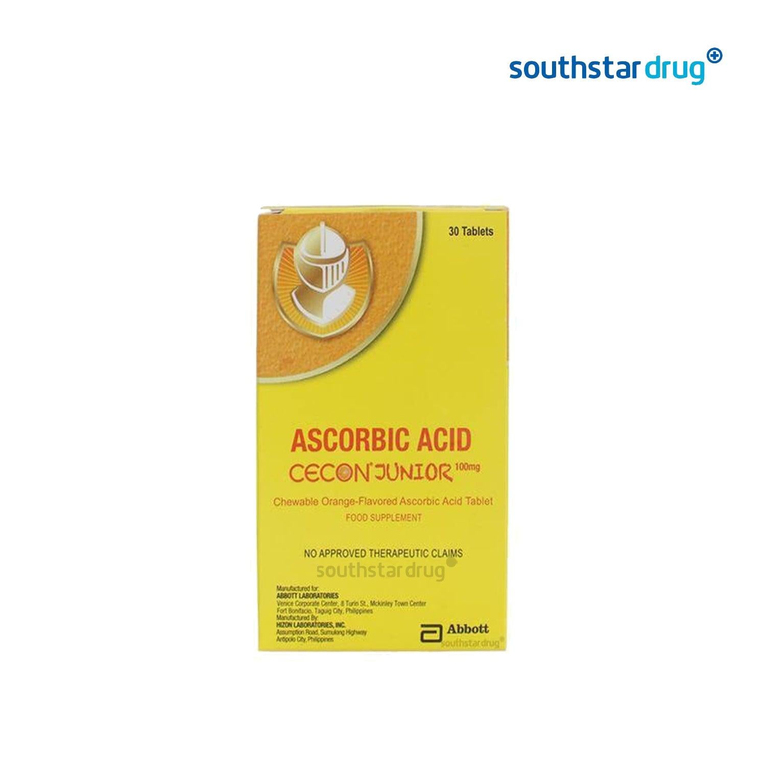 Cecon Junior 100mg Tablet - 30s - Southstar Drug