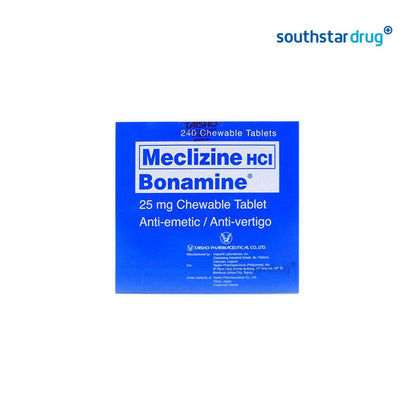 Bonamine 25 mg Chewable Tablet - 20s - Southstar Drug