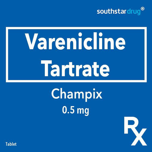 Rx: Champix 0.5mg Tablet - Southstar Drug