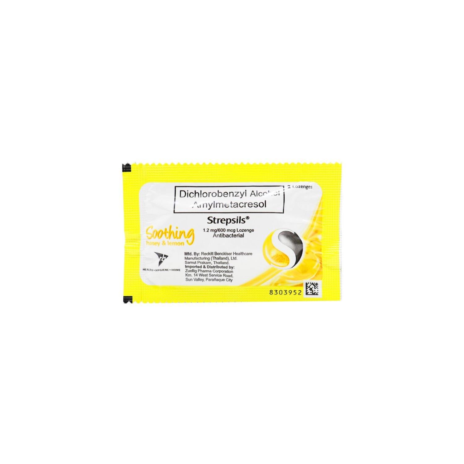 Strepsils Soothing Honey & Lemon Foil Lozenge - 2s - Southstar Drug