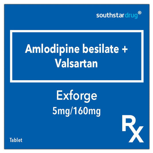 Rx: Exforge 5mg / 160mg Tablet - Southstar Drug