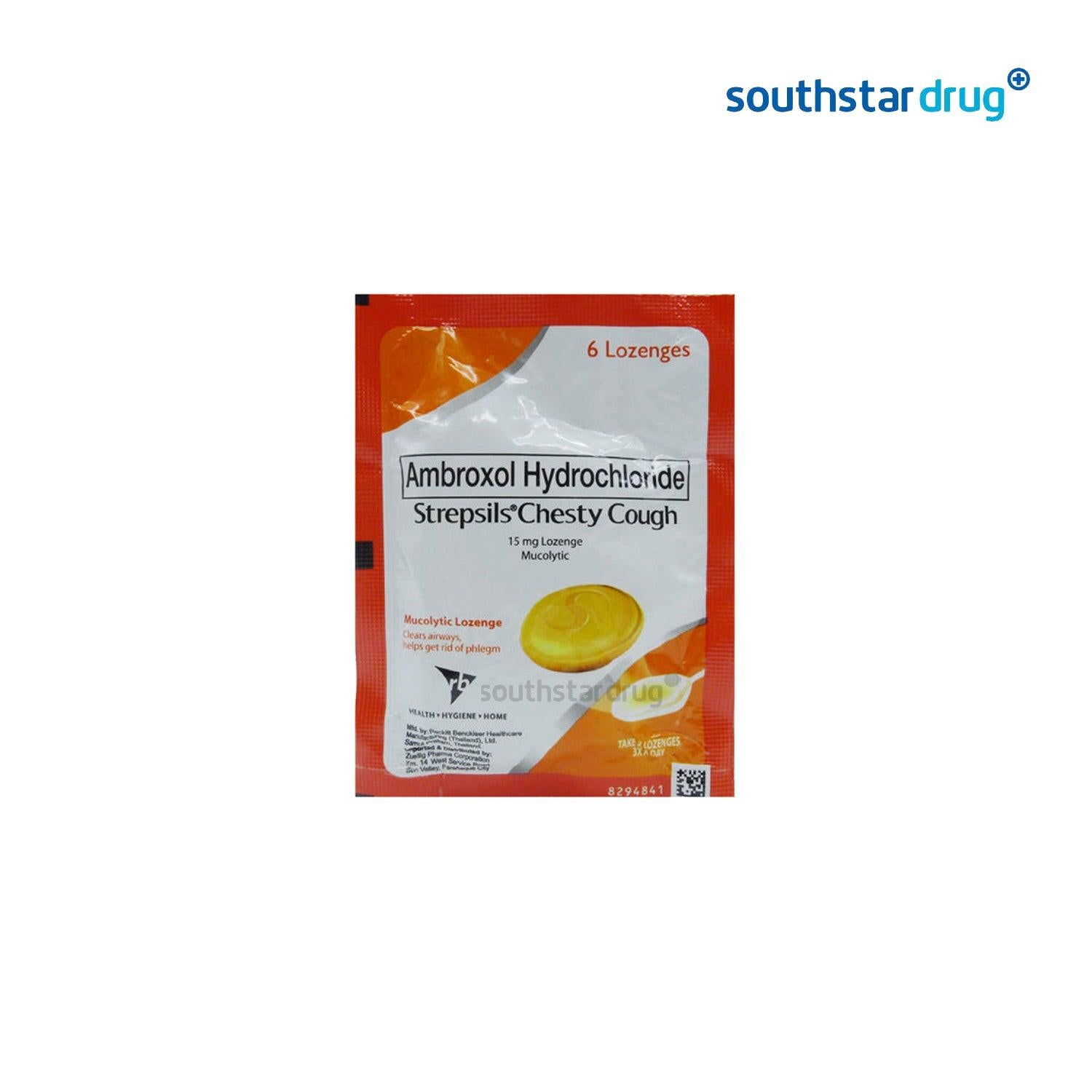 Strepsils Chesty Cough Foil 15mg Lozenge - Southstar Drug