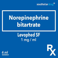 Rx: Levophed SF 1mg /ml 4ml Solution - Southstar Drug