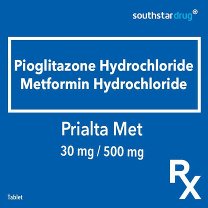 Rx: Prialta Met 30mg / 500mg Tablet - Southstar Drug