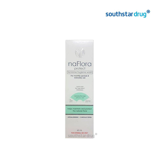 Naflora Protect Feminine Wash 60ml - Southstar Drug