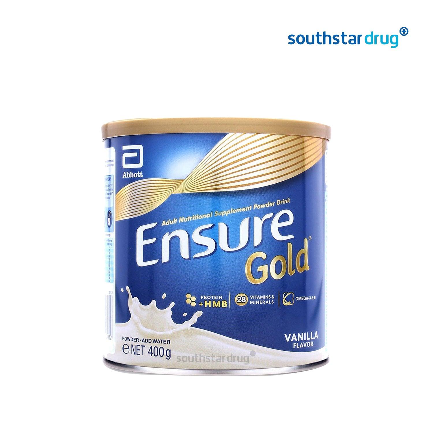 Ensure Gold Vanilla Flavor HMB 400g Can - Southstar Drug