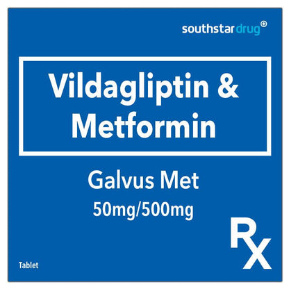 Rx: Galvus Met 50mg / 500mg Tablet - Southstar Drug