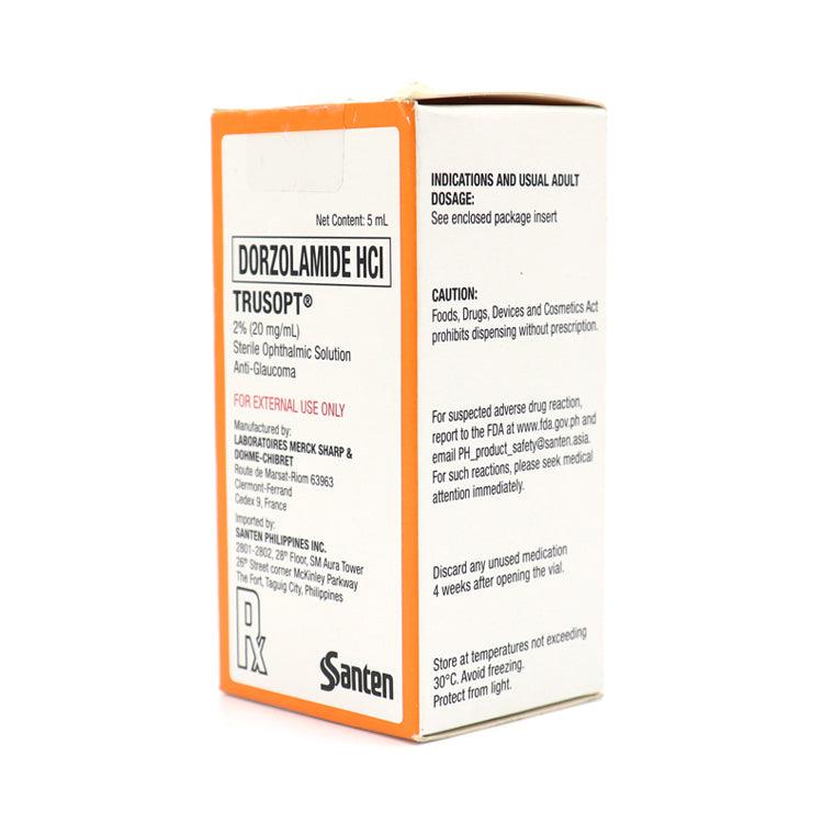 Rx: Trusopt 2 % 5ml Ophthalmic Solution - Southstar Drug