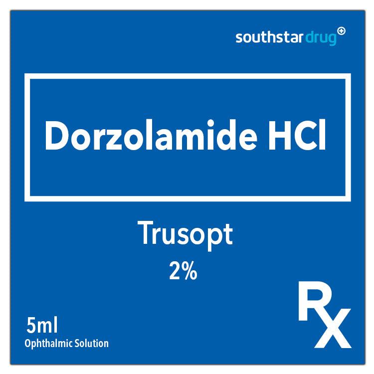 Rx: Trusopt 2 % 5ml Ophthalmic Solution - Southstar Drug