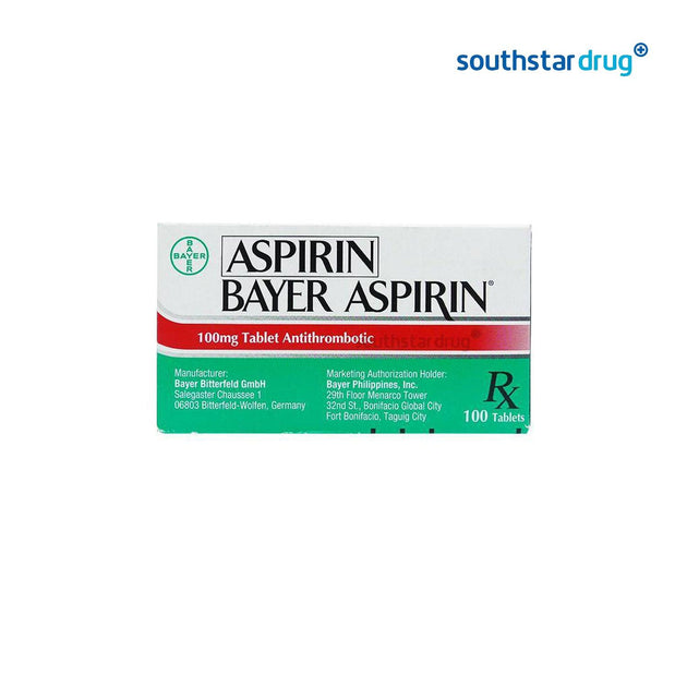 Buy Bayer Aspirin 100 mg Tablet - 20s Online | Southstar Drug