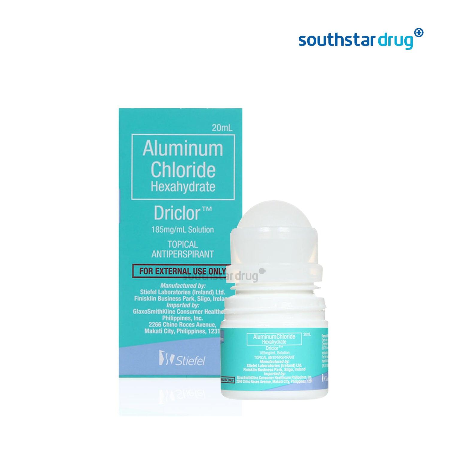 Driclor, Antiperspirant Roll On to Reduce Excessive Sweating 20ml - Southstar Drug