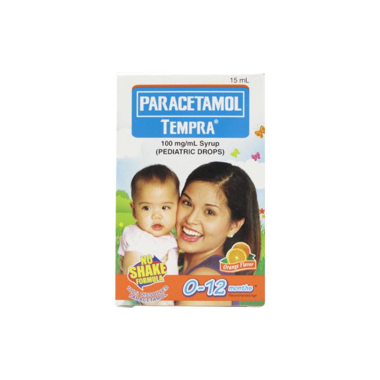 Tempra 0-12 months Orange Flavor 100mg 15ml Oral Drops - Southstar Drug