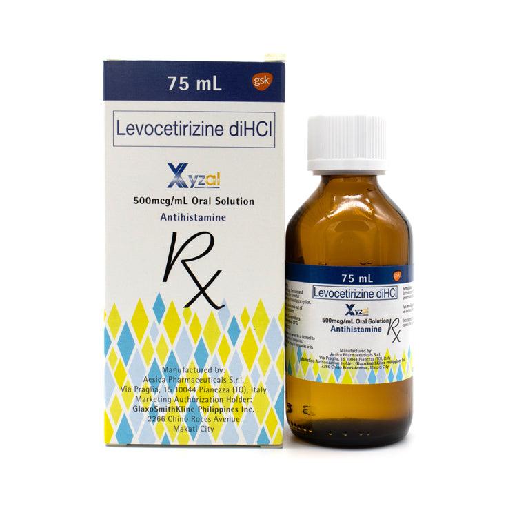 Rx: Xyzal 500mcg /ml 75ml Oral Solution - Southstar Drug