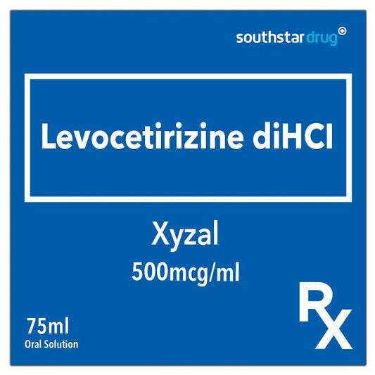 Rx: Xyzal 500mcg /ml 75ml Oral Solution - Southstar Drug