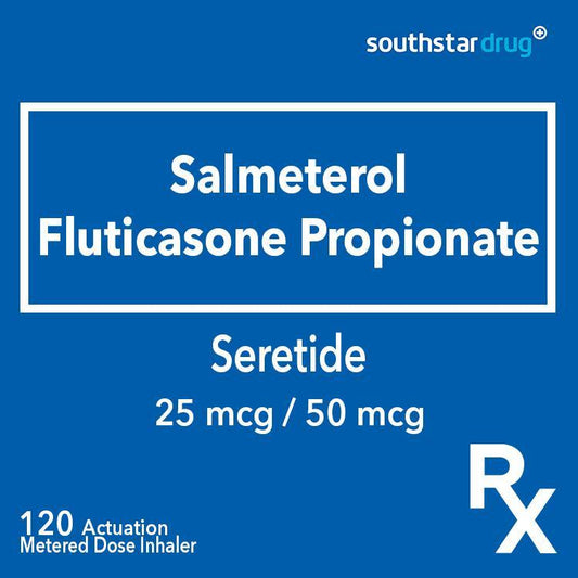 Rx: Seretide 25mcg / 50mcg 120 Actuation Inhaler - Southstar Drug