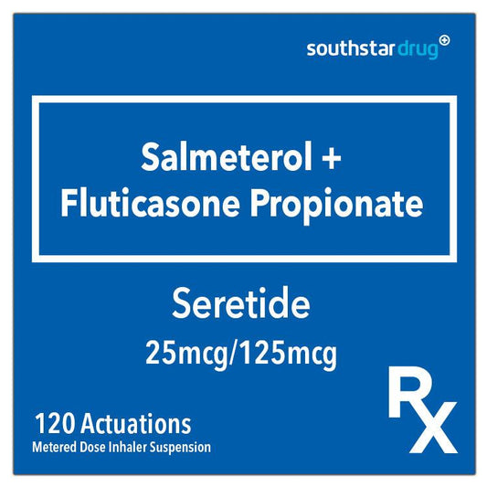 Rx: Seretide 25mcg / 125mcg 120 Actuations Inhaler - Southstar Drug