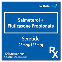 Rx: Seretide 25mcg / 125mcg 120 Actuations Inhaler - Southstar Drug