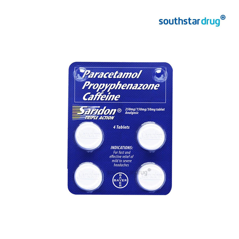 Saridon Triple Action Tablet - 4s - Southstar Drug