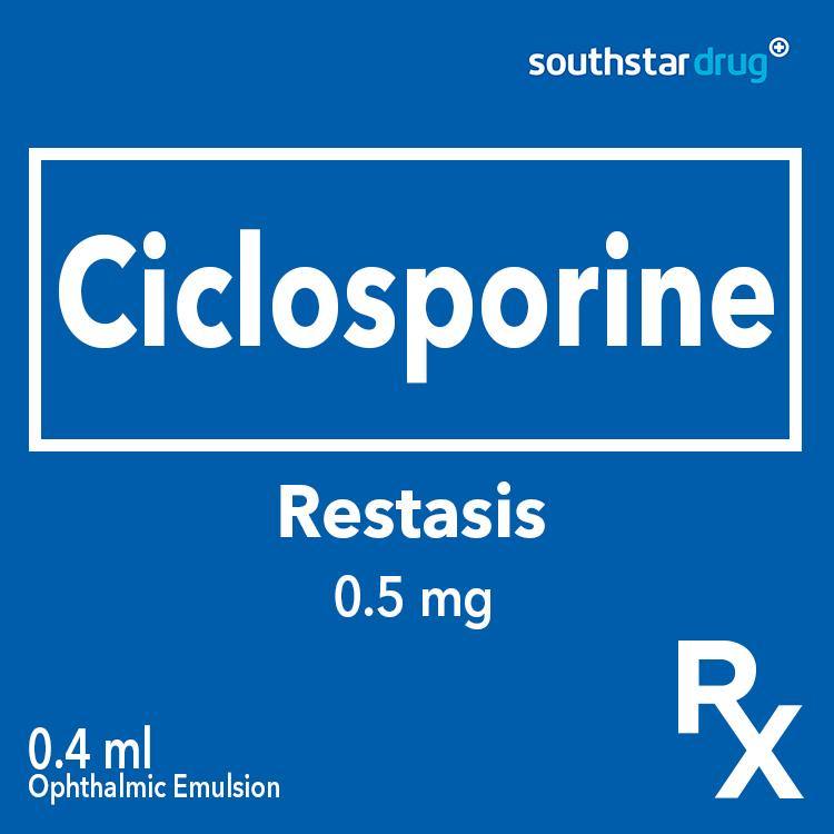 Rx: Restasis 0.5mg 0.4ml Ophthalmic Emulsion - Southstar Drug