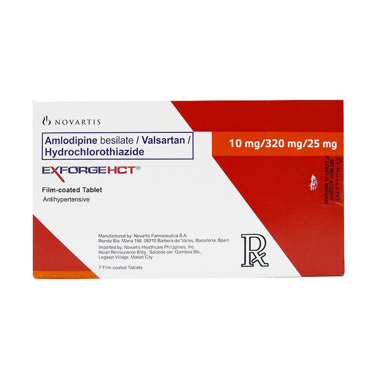 Rx: Exforge 10mg / 320mg / 25mg Tablet - Southstar Drug