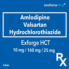 Rx: Exforge HCT 10mg / 160mg / 25mg Tablet - Southstar Drug