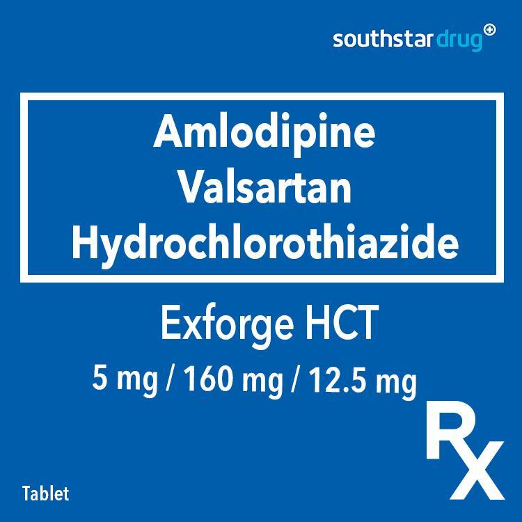 Rx: Exforge HCT 5mg / 160mg / 12.5mg Tablet - Southstar Drug