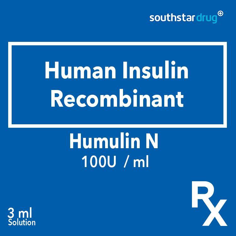Rx: Humulin N 100U / ml 3 ml - Southstar Drug
