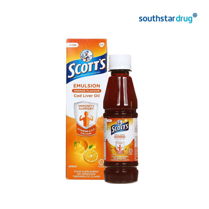 Scott's Emulsion Orange Flavour 200ml - Southstar Drug