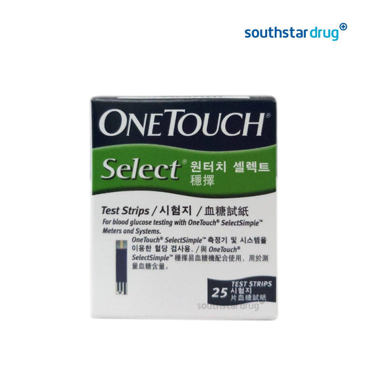 One Touch Select Glucose Test Strips - 25s - Southstar Drug