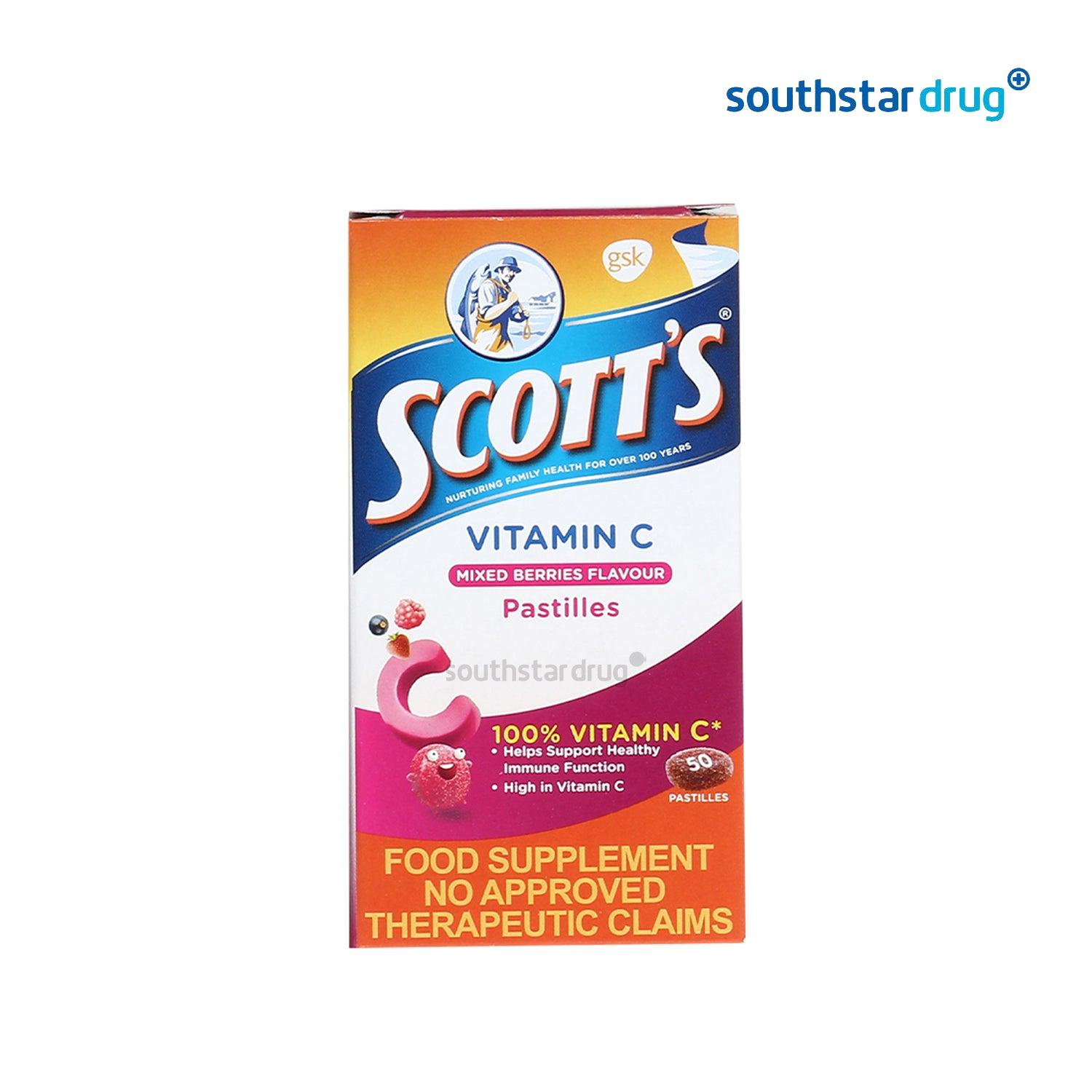 Scott's Pastilles Kids Vitamin C Mixed Berries - 50s - Southstar Drug