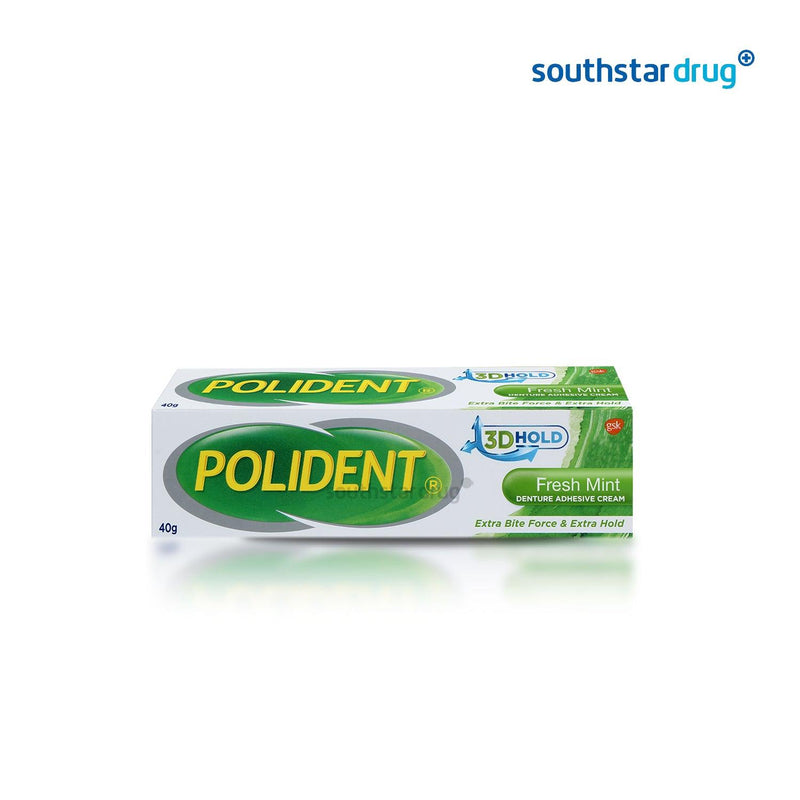 Polident Fresh Mint Denture Adhesive Cream 40g - Southstar Drug
