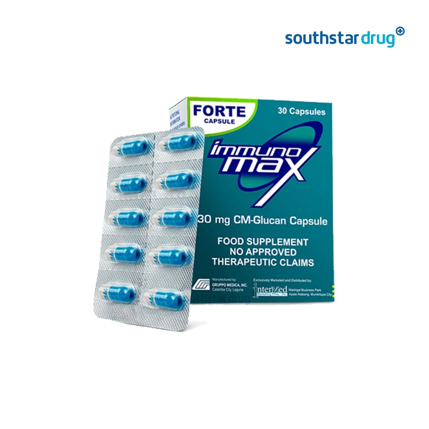 Immunomax 30mg Capsule - 30s - Southstar Drug