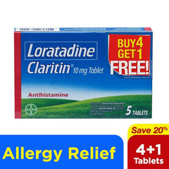Claritin 10mg 4 + 1 Tablet