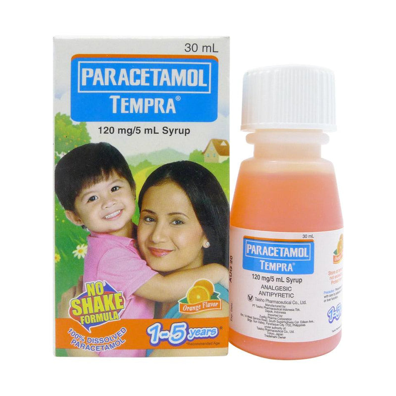 Tempra Syrup (1-5 years) Orange Flavor 30ml - Southstar Drug