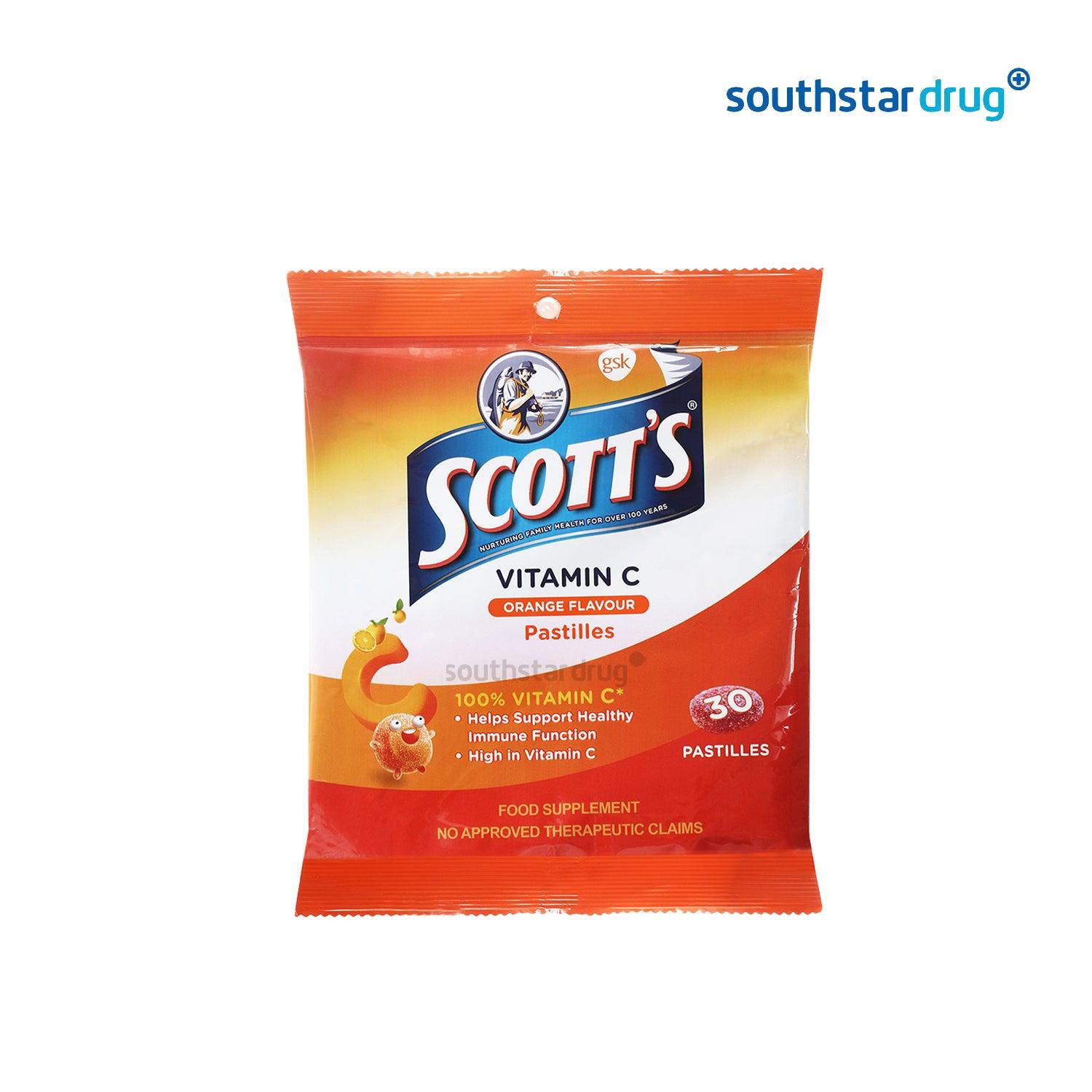 Scott's Pastilles Kids Vitamin C Orange Pastilles - 30s - Southstar Drug