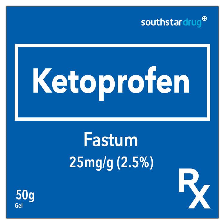 Rx: Fastum 25mg / g 50 g 2.5 % Gel - Southstar Drug