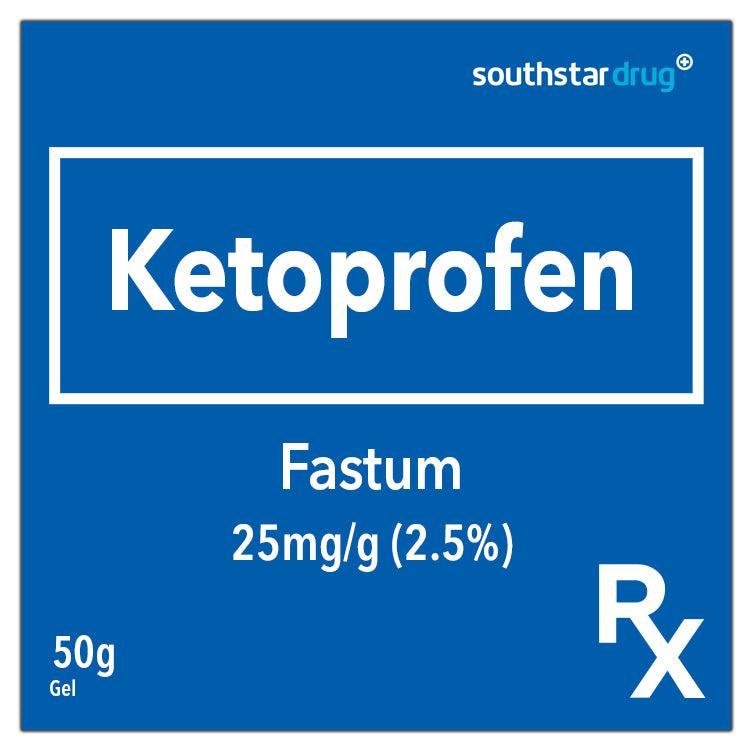 Rx: Fastum 25mg / g 50 g 2.5 % Gel
