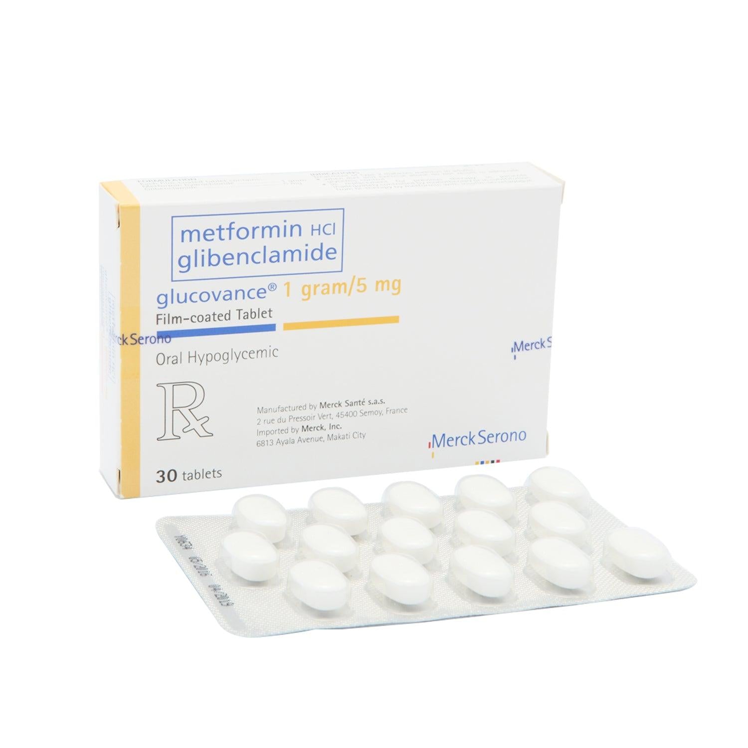 Rx: Glucovance 1 g / 5mg Tablet - Southstar Drug