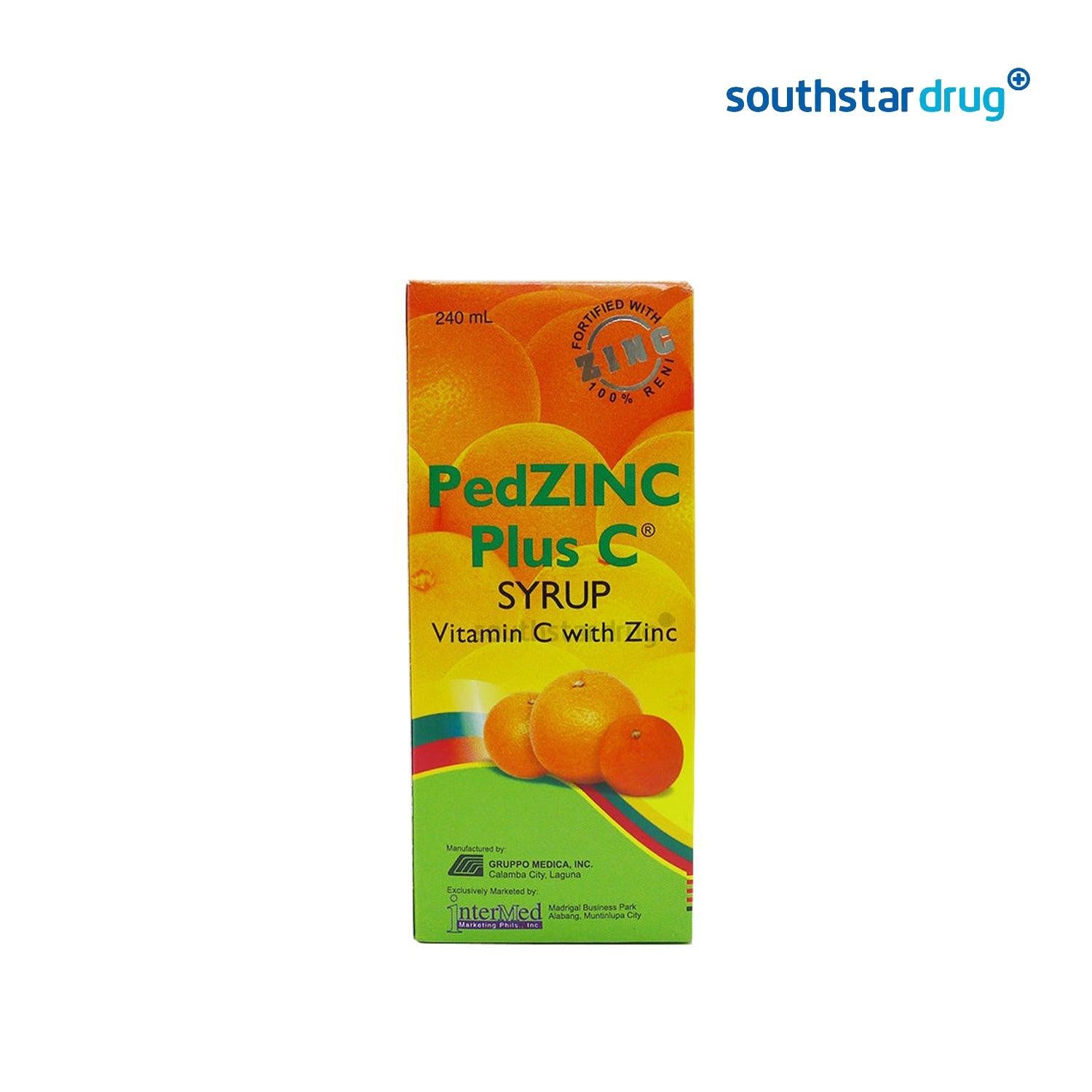 Pedzinc Plus C Syrup 240ml - Southstar Drug