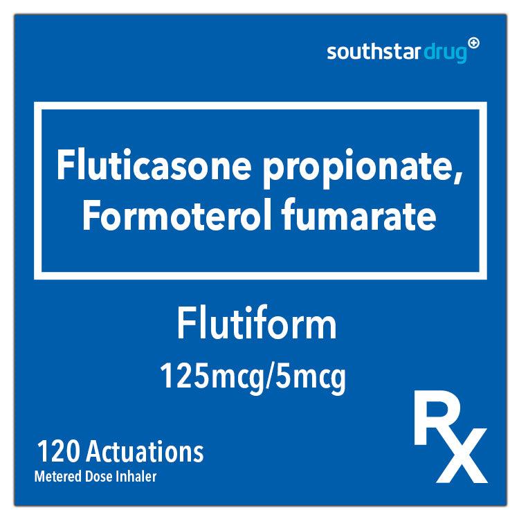 Rx: Flutiform 125mcg / 5mcg 120 Actuations Metered Dose Inhaler - Southstar Drug