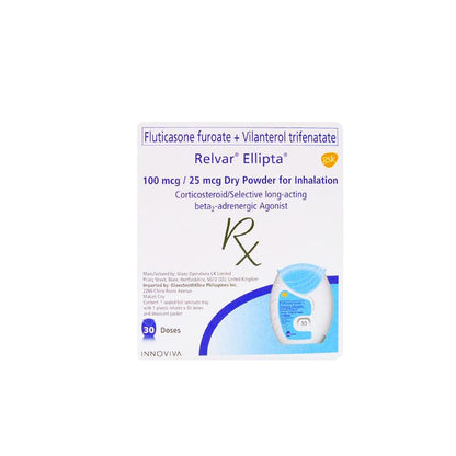 Rx: Relvar Ellipta 100mcg / 25mcg Dry Powder for Inhalation - Southstar Drug