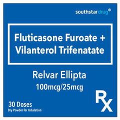 Rx: Relvar Ellipta 100mcg / 25mcg Dry Powder for Inhalation - Southstar Drug
