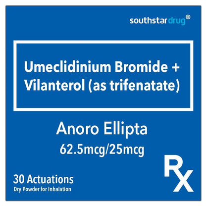 Rx: Anoro Ellipta 62.5mcg / 25mcg Dry Powder for Inhalation - Southstar Drug