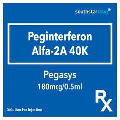 Rx: Pegasys 180mcg Solution For Injection 0.5ml - Southstar Drug