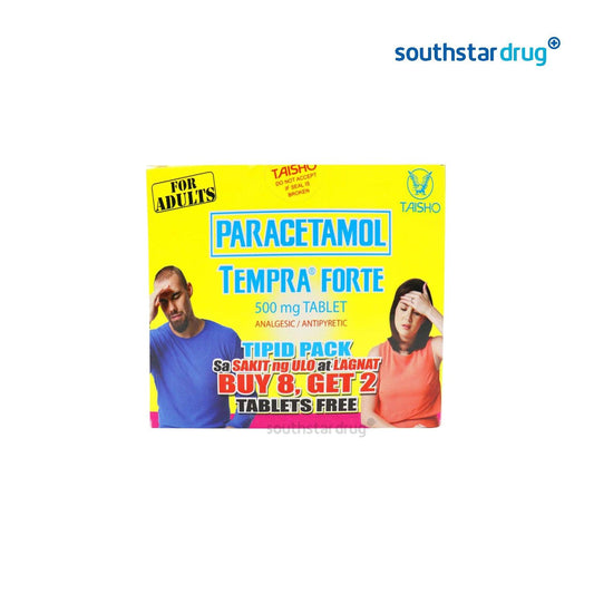 Tempra Forte 500mg 8 Plus 2 Tablet - Southstar Drug